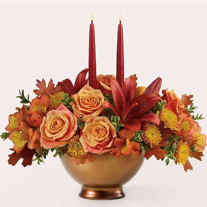 Harvest Table Centerpiece –  The Flower Shop, Sacramento CA