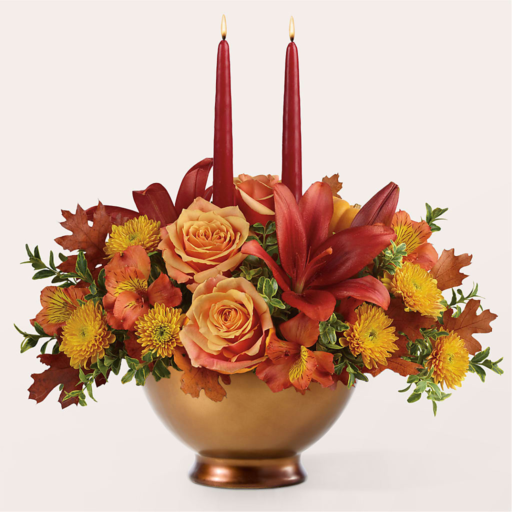 Harvest Table Centerpiece –  The Flower Shop, Sacramento CA