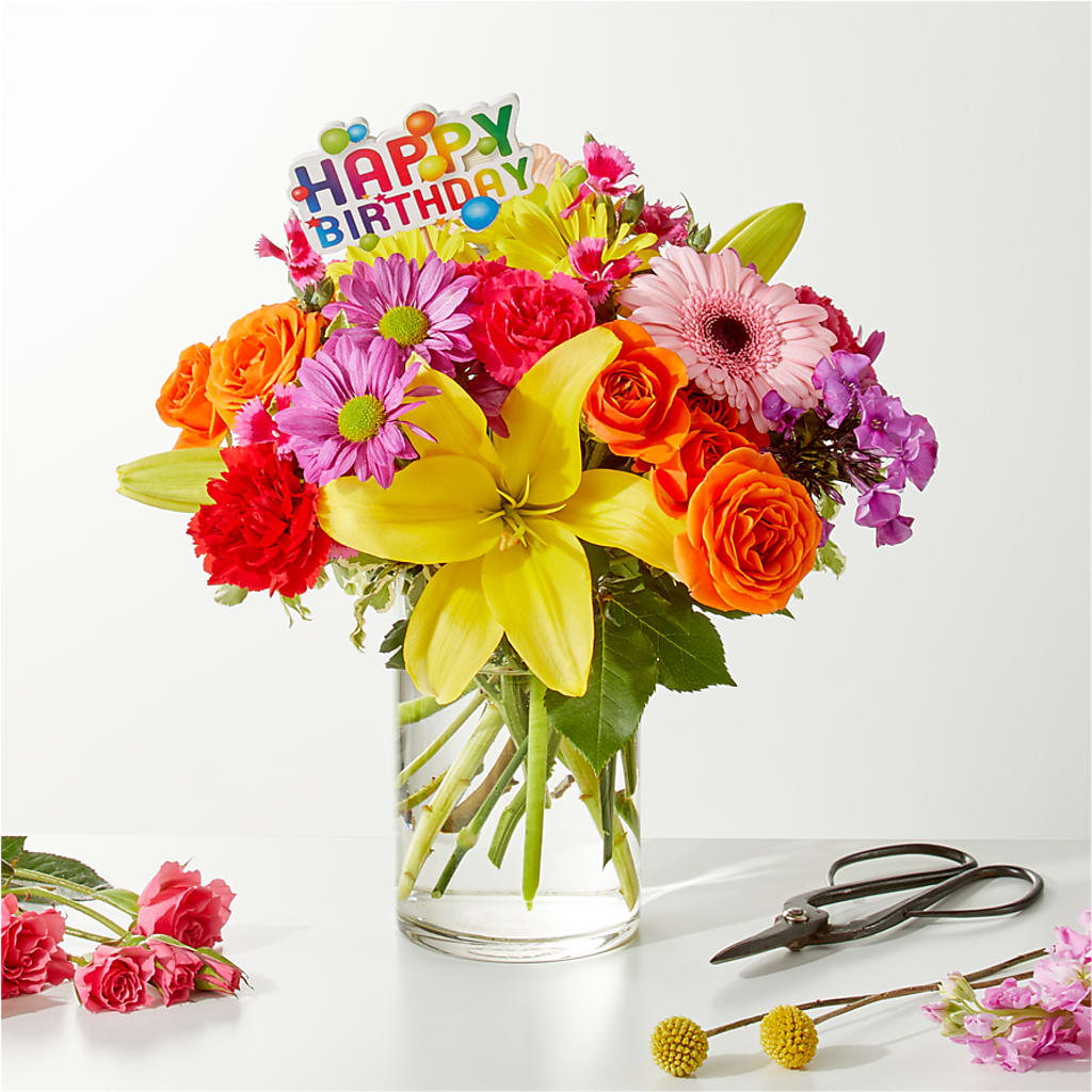 Cue the Confetti - A Florist Original –  The Flower Shop, Sacramento CA