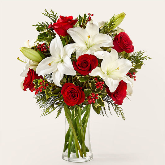 Sparkling Snowflakes Bouquet –  The Flower Shop, Sacramento CA