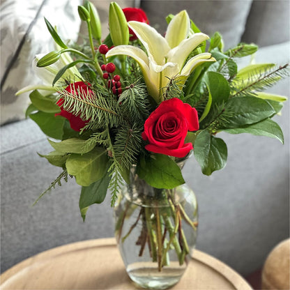 Sparkling Snowflakes Bouquet –  The Flower Shop, Sacramento CA
