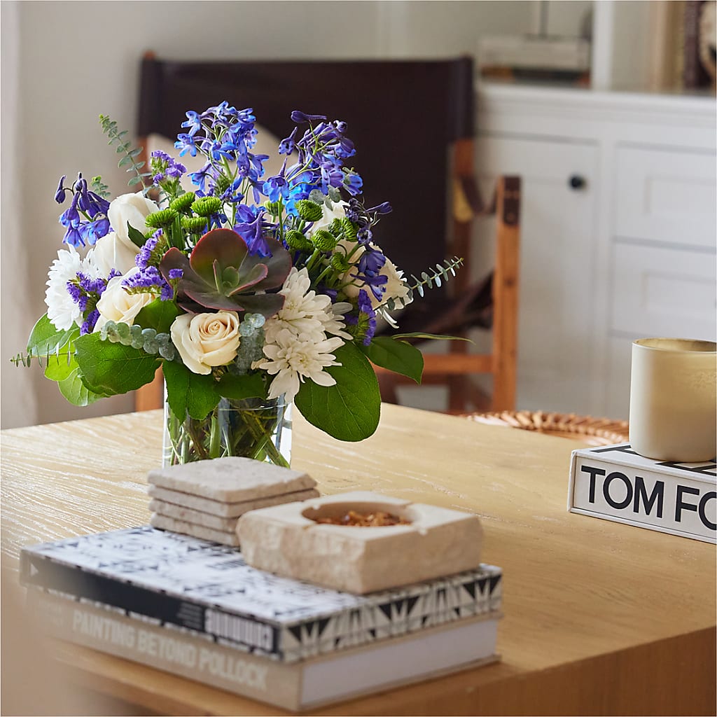 Cerulean Waves Bouquet –  The Flower Shop, Sacramento CA