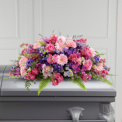 Glorious Garden Casket Spray –  The Flower Shop, Sacramento CA