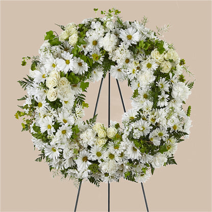 Faithful Wishes Wreath –  The Flower Shop, Sacramento CA