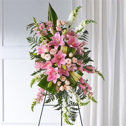Elegant Embrace Standing Spray –  The Flower Shop, Sacramento CA