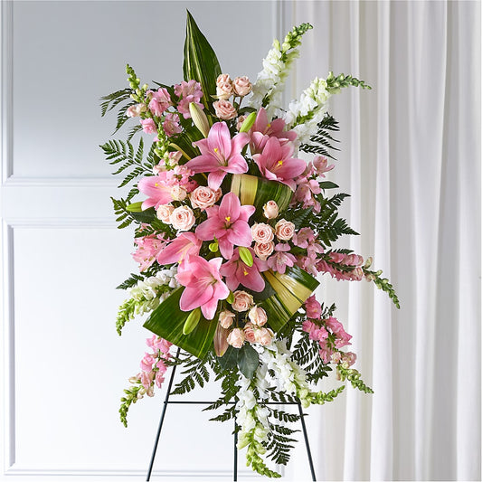Elegant Embrace Standing Spray –  The Flower Shop, Sacramento CA