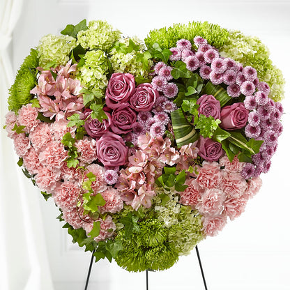Heartwarming Standing Heart –  The Flower Shop, Sacramento CA