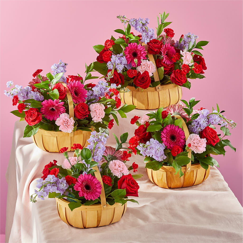 Pink Picnic Basket –  The Flower Shop, Sacramento CA