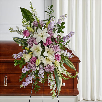 Grateful Hearts Standing Spray –  The Flower Shop, Sacramento CA