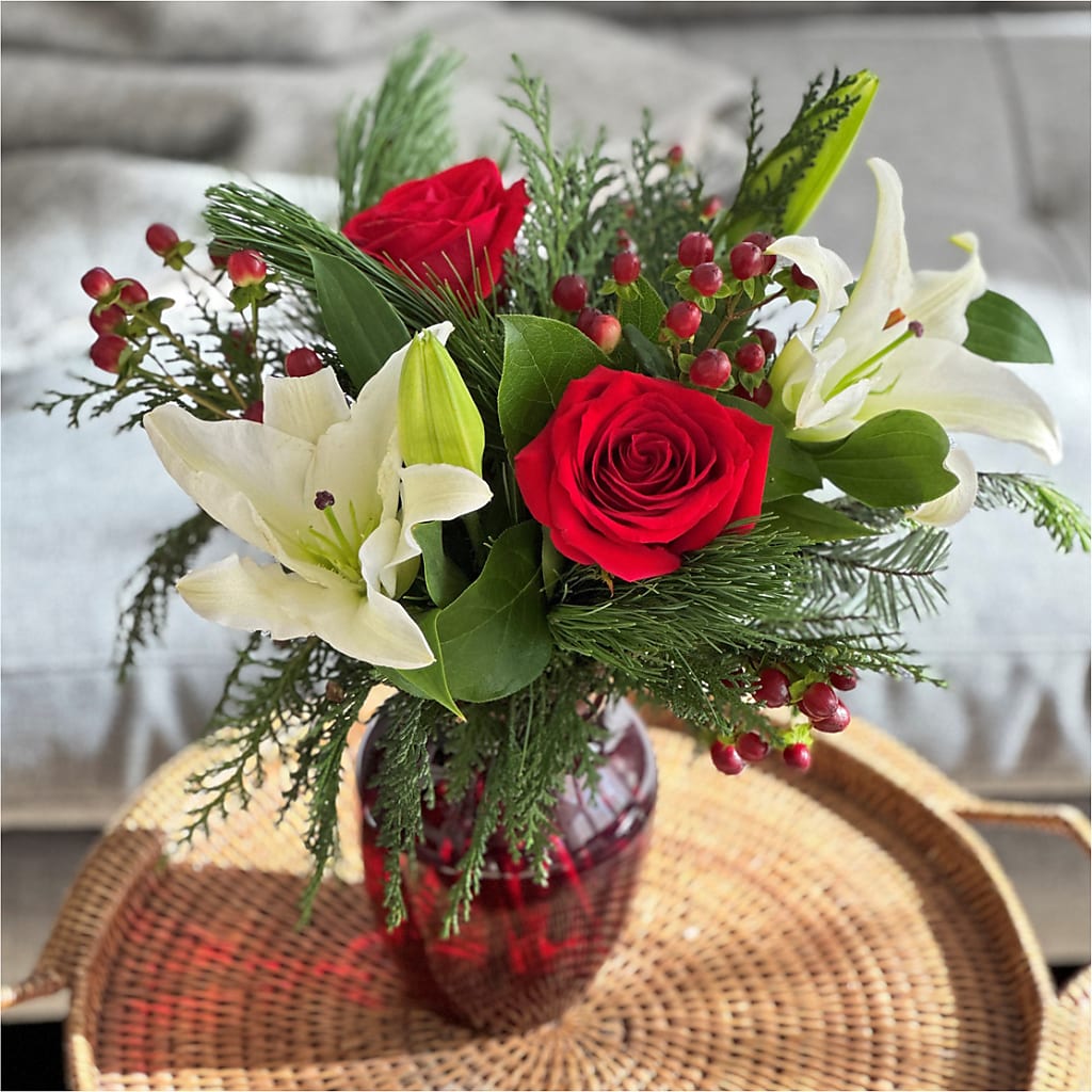 Evergreen Delight Bouquet –  The Flower Shop, Sacramento CA