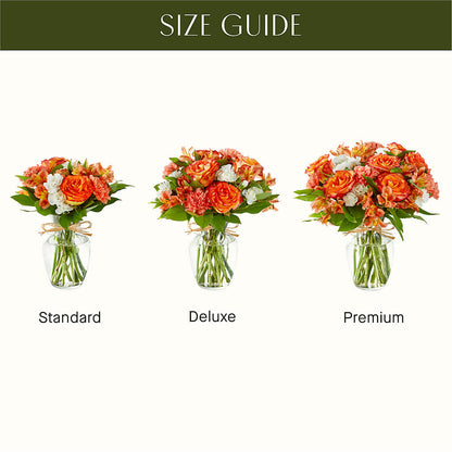 Apricot Glow Bouquet –  The Flower Shop, Sacramento CA