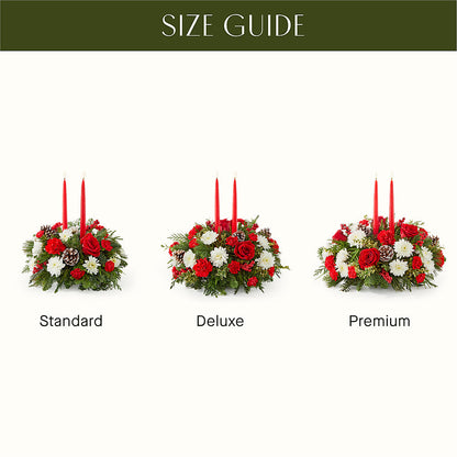 Holiday Soiree Centerpiece –  The Flower Shop, Sacramento CA