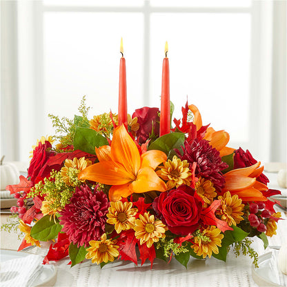 Autumn's Embrace Centerpiece –  The Flower Shop, Sacramento CA