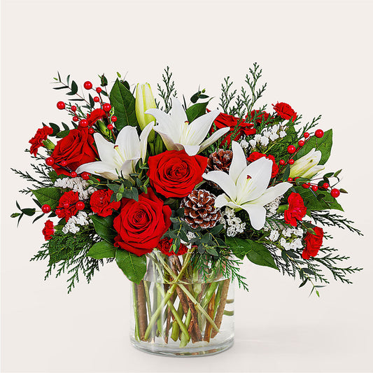 Best in Snow Bouquet –  The Flower Shop, Sacramento CA