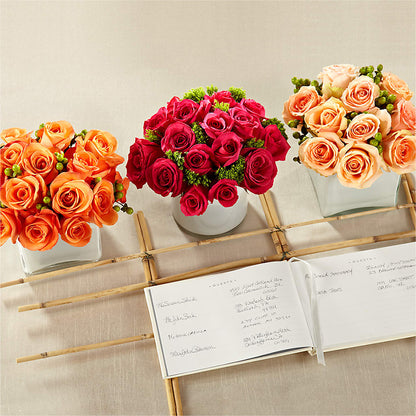 Dawn Rose Centerpiece –  The Flower Shop, Sacramento CA